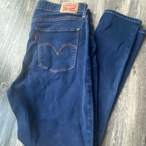 Levi's Women's Dark Blue Skinny High Rise Jeans